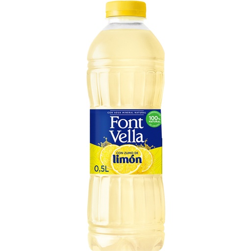 Agua mineral natural con zumo de limón original